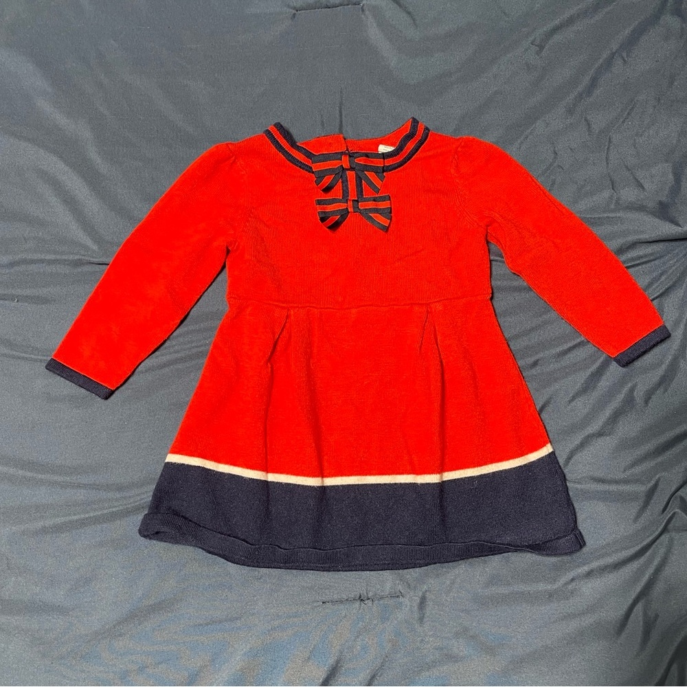 Janie and Jack Little Girls Long Sleeve Dress